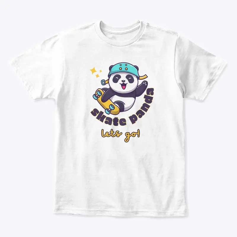 cute panda skating sporty panda